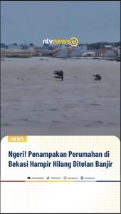 Ngeri! Penampakan Perumahan di Bekasi Hampir Hilang Ditelan Banjir | NTVNEWSID