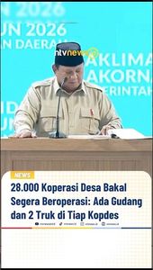 28.000 Koperasi Desa Bakal Segera Beroperasi: Ada Gudang dan 2 Truk di Tiap Kopdes | NTVNEWSID