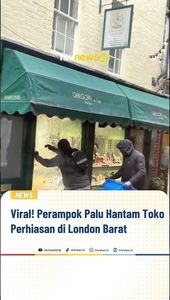 Viral! Perampok Palu Hantam Toko Perhiasan di London Barat | NTVNEWSID