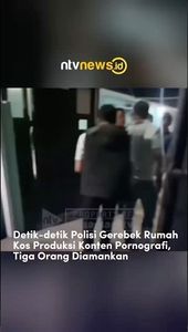 Detik-detik Polisi Gerebek Rumah Kos Produksi Konten Porn*grafi, Tiga Prang Diamankan