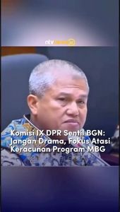 Komisi IX DPR Sentil BGN: Jangan Drama, Fokus Atasi Keracunan Program MBG | NTVNEWSID
