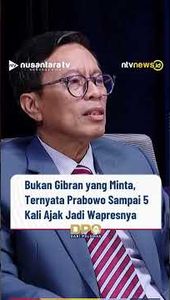 Bukan Gibran yang Minta, Ternyata Prabowo Sampai 5 Kali Ajak Jadi Wapresnya