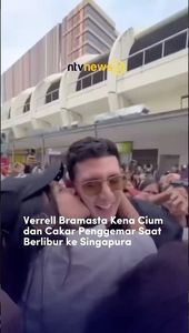 Verrel Bramasta Kena Cium dan Cakar Penggemar saat Berlibur ke Singapura | NTVNEWSID