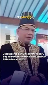 Usai Didemo dan Ditegur Mendagri, Bupati Pati Resmi Batalkan Kenaikan PBB Sebesar 250% | NTVNEWSID