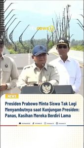 Presiden Prabowo Minta Siswa Tak Lagi Menyambutnya saat Kunjungan Presiden | NTVNEWSID