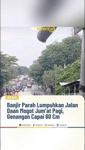 Banjir Parah Lumpuhkan Jalan Daan Mogot Jum'at Pagi, Genangan Capai 60 Cm | NTVNEWSID