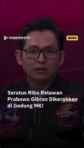 Seratus Ribu Relawan Prabowo Gibran Dikerahkan di Gedung MK #prabowogibran #ntvnews