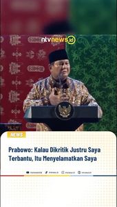 Prabowo Kalau Dikritik Justru Saya Terbantu, Itu Menyelamatkan Saya | NTVNEWSID