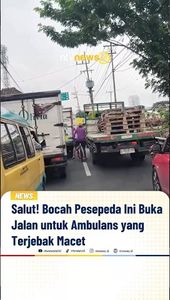 Salut! Bocah Pesepeda Ini Buka Jalan Untuk Ambulans yang Terjebak Macet | NTVNEWSID