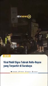 Viral Mobil Sigra Tabrak Rolls-Royce yang Terpakir di Surabaya | NTVNEWSID