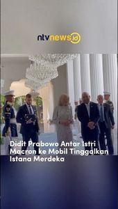 Didit Prabowo Antar Istri Macron ke Mobil Tinggalkan Istana Merdeka | NTVNEWSID