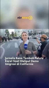 Jurnalis Kena Tembak Peluru Karet saat Meliputi Demo Imigrasi di California | NTVNEWSID