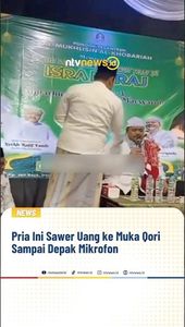 Pria Ini Sawer Uang ke Muka Qori Sampai Depak Mikrofon | NTVNEWSID
