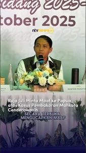 Raja Juli Minta Maaf ke Papua atas Kasus Pembakaran Mahkota Cenderawasih | NTVNEWSID