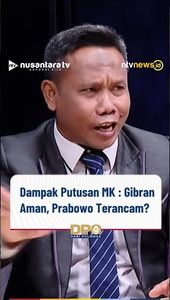Dampak Putusan MK : Gibran Aman, Prabowo Terancam?