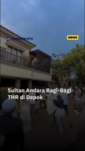 Sultan ‘Andara’ Bagi-Bagi THR di Depok, Warga Auto Rebutan