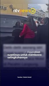 Viral Istri Sah Cegat Suami yang Selingkuh, Kaca Mobil Dipecahin Pake Batu!