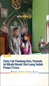 Cinta Tak Pandang Usia, Pemuda Ini Nikahi Nenek Sisri yang Sudah Punya 2 Cucu | NTVNEWSID