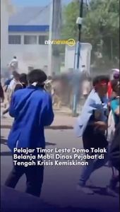 Pelajar Timor Leste Demo Tolak Belanja Mobil Dinas Pejabat di Tengah Krisis Kemiskinan | NTVNEWSID