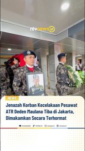 Jenazah Korban Kecelakaan Pesawat ATR Deden Maulana Tiba di Jakarta | NTVNEWSID