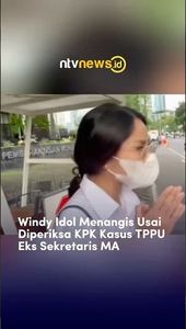 Windy Idol Menangis Usai Diperiksa KPK Kasus TPPU eks Sekretaris MA