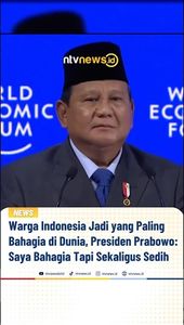 Warga Indonesia Jadi yang Paling Bahagia di Dunia, Ini Tanggapan Presiden Prabowo | NTVNEWSID