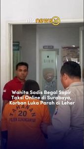 Wanita Sadis Begal Sopir Taksi Online di Surabaya Korban Luka Parah di Leher