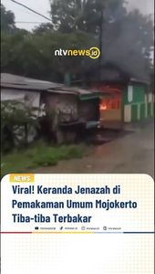 Viral! Keranda Jenazah di Pemakaman Umum Mojokerto Tiba-tiba Terbakar | NTVNEWSID