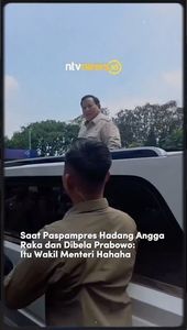 Momen Paspampres Hadang Angga Raka dan Dibela Prabowo: "Itu Wakil Menteri" | NTVNEWSID