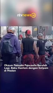 Oknum Pemuda Pancasila Berulah Lagi, Baku Hantam dengan Satpam di Medan