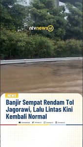 Banjir Sempat Rendam Tol Jagorawi, Lalu Lintas Kini Kembali Normal | NTVNEWSID