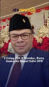 2 Caleg PDI-P Mundur, Romy Soekarno Dapat Kursi DPR