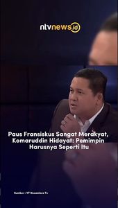 Paus Fransiskus Sangat Merakyat, Komaruddin Hidayat: Pemimpin Harusnya Seperti Itu