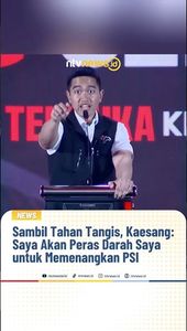 Sambil Tahan Tangis, Kaesang: Saya Akan Peras Darah Saya untuk Memenangkan PSI | NTVNEWSID