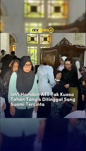 Istri Hamdan ATT Tak Kuasa Tahan Tangis Ditinggal Sang Suami Tercinta | NTVNEWSID