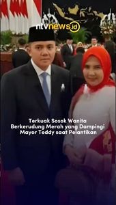 Terkuak Sosok Wanita Berkerudung Merah yang Dampingi Mayor Teddy saat Pelantikan