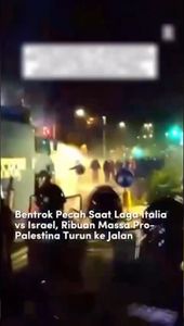 Bentrok Pecah saat Laga Italia vs Israel, Ribuan Massa Pro Palestina Turun ke Jalan | NTVNEWSID