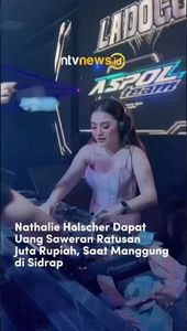 Auto Panen, Natalie Holscher Dapat Uang Saweran Ratusan Juta Saat Manggung di Sidrap