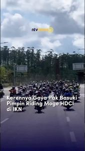 Kerennya Gaya Pak Basuki Pimpin Riding Moge HDCI di IKN | NTVNEWSID