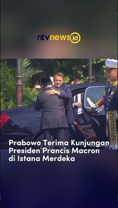 Prabowo Terima Kunjungan Presiden Prancis Macron di Istana Merdeka | NTVNEWSID
