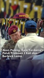 Akan Pulang, Raja Yordania Peluk Prabowo 2 Kali dan Berbisik Lama | NTVNEWSID