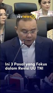 Ini 3 Pasal yang Dokus Dalam Revisi UU TNI