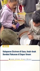 Kelaparan Ekstream di Gaza, Anak-anak Berebut Makanan di Dapur Umum | NTVNEWSID