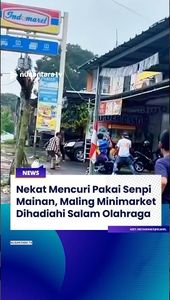 Nekat Maling Pakai Senpi Mainan, Pencuri Minimarket Dihadiahi Salam Olahraga