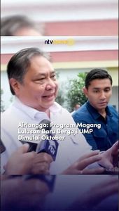 Airlangga: Program Magang Lulusan Baru Bergaji UMP Dimulai Oktober | NTVNEWSID