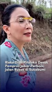 Rieke Diah Pitaloka Desak Pemprov Jabar Perbaiki Jalan Rusak di Sukabumi | NTVNEWSID