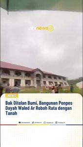 Bak Ditelan Bumi, Bangunan Ponpes Dayah Waled Ar Roboh Rata dengan Tanah | NTVNEWSID