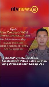 Profil AKP Ryanto Ulil Akbar, Kasatreskrim Polres Solok Selatan yang Ditembak Mati Kabag Ops