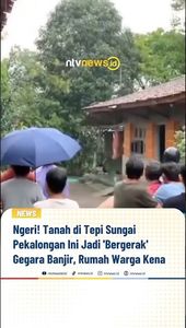 Tanah di Tepi Sungai Pekalongan Ini Jadi 'Bergerak' Gegara Banjir, Rumah Warga Kena | NTVNEWSID