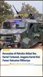 Kerusuhan di Meksiko Akibat Bos Kartel Terbunuh, Anggota Kartel Kini Pamer Kekuatan | NTVNEWSID